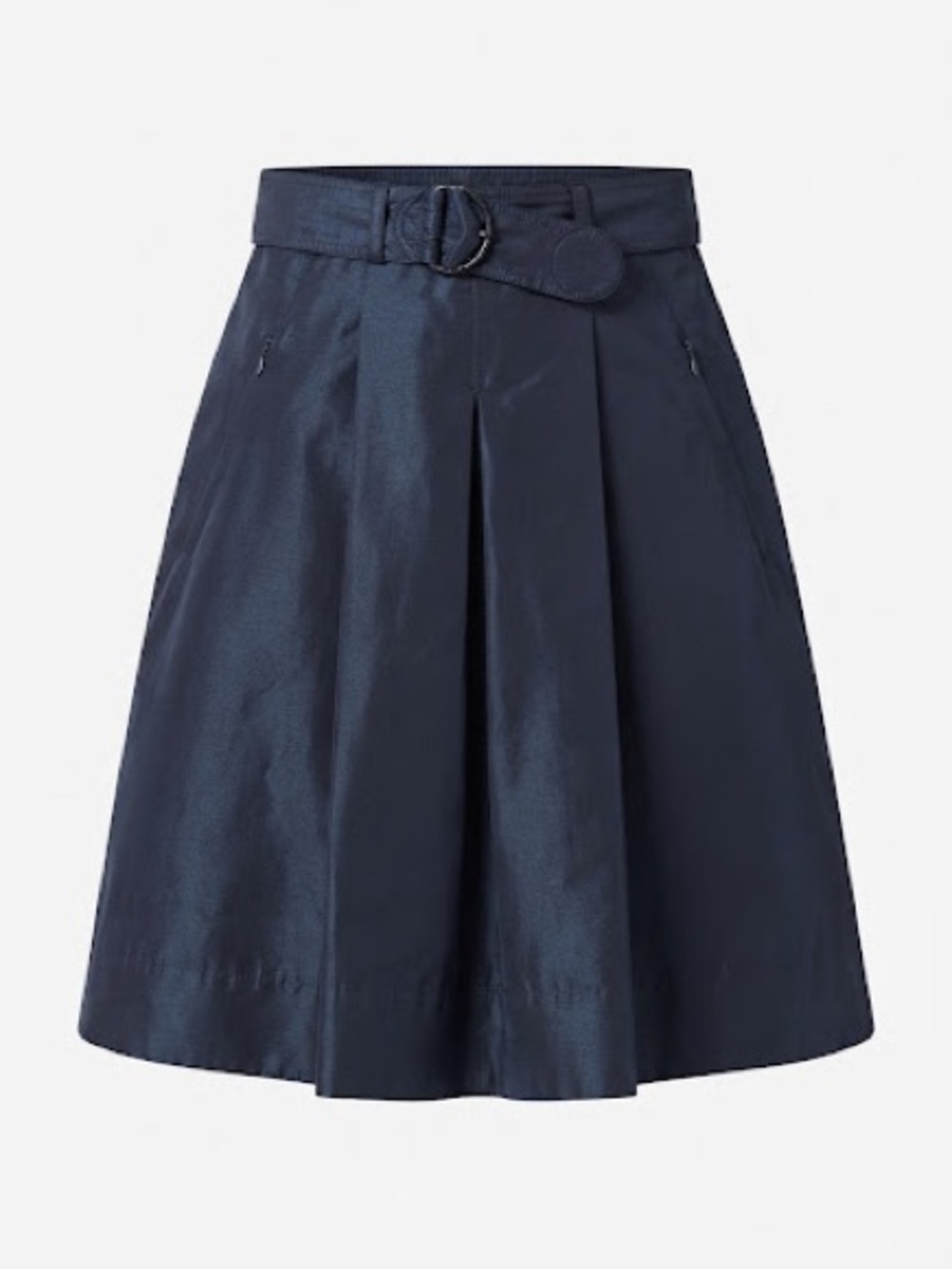 AKRIS Punto Navy A-Line Skirt with Belt size 4